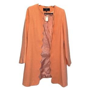 Anthropologie x Helen Berman Tangerine Dream Tweed Jacket size 10 NEW